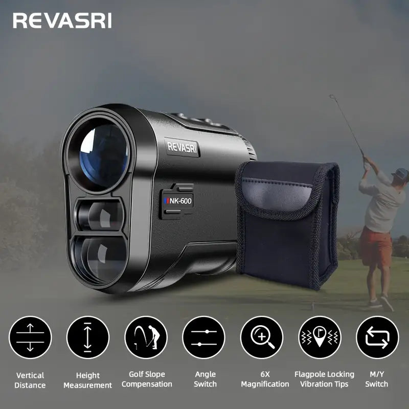 Golf Hunting Laser Rangefinder with Slope Compensation - Black-3