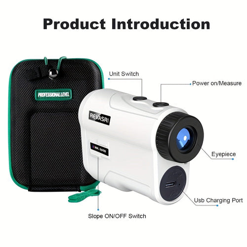 1000 Yards Golf Rangefinder with Slope & Pin Lock-1