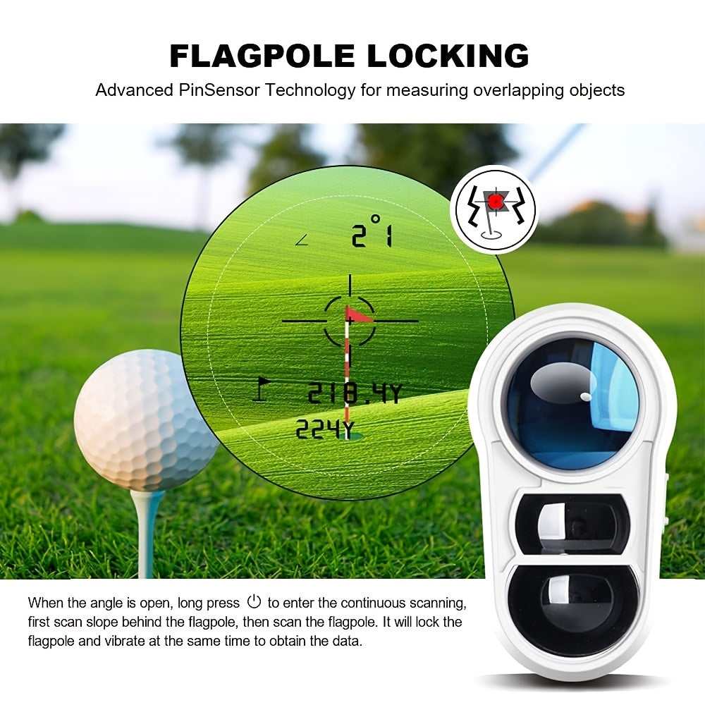 1000 Yards Golf Rangefinder with Slope & Pin Lock-4